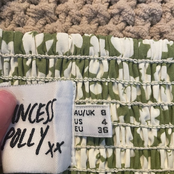 Princess Polly Tasmin Mini Dress Green Floral - Picture 9 of 11